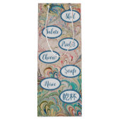 マーブルかわいらし応援抱き枕 ワインギフトバッグ (裏面)