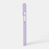 マーブルの装飾的な花柄 iPhone 16ケース (左側面)