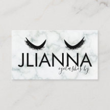 マーブルはっきりしたまつ毛サロン白黒