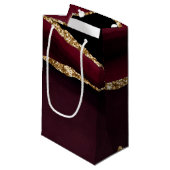 マーブルアガテシックブラックパープル金ゴールドグリッター スモールペーパーバッグ (正面アングル)