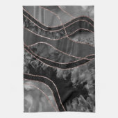 マーブルアガテ金ゴールドグラム12 キッチンタオル (縦)