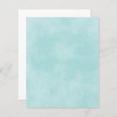 マーブルアクアまたはティール（緑がかった色）フォグ紙 (正面/裏面)