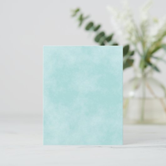 マーブルアクアまたはティール（緑がかった色）フォグ紙 (スタンド正面)