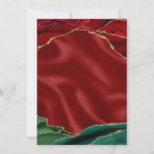 マーブルアゲエレガントートホリデー招待状 招待状 (裏面)