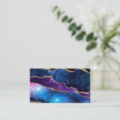 マーブルアゲートストーン銀河系スパークリース輝くターズ 名刺 (スタンド正面)