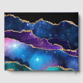 マーブルアゲートストーン銀河系スパークリー輝くスターズ ゲストブック (裏面)