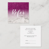 マーブルアンドパープルグリッターグラデーショングラムシック 紹介カード (正面/裏面)