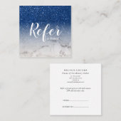 マーブルアンドブルーグリッターグラデーショングラムシック 紹介カード (正面/裏面)