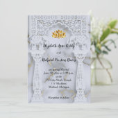 マーブルインディアンヒンドゥー結婚式招待状 招待状 (スタンド正面)