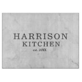 マーブルエレガントウェディングキッチンカスタムズカットボア カッティングボード (正面)