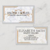 マーブルエレガントウェルネスコーチングプロフェッショナル 名刺 (正面/裏面)