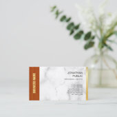 マーブルエレガントウッド金ゴールドカンパニープレインラグジュアリー 名刺 (スタンド正面)