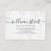 マーブルエレガントハンドレタリング円 ロイヤリティカード (裏面)