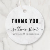 マーブルエレガントブレスレットサンキューラベル フェイバータグ (正面)