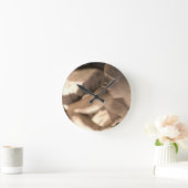 マーブルエンジェル彫刻プリント ラウンド壁時計 (ホーム)