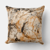 マーブルオーガニック抽象芸術ブルーグリーンブラックスローPi クッション (正面)