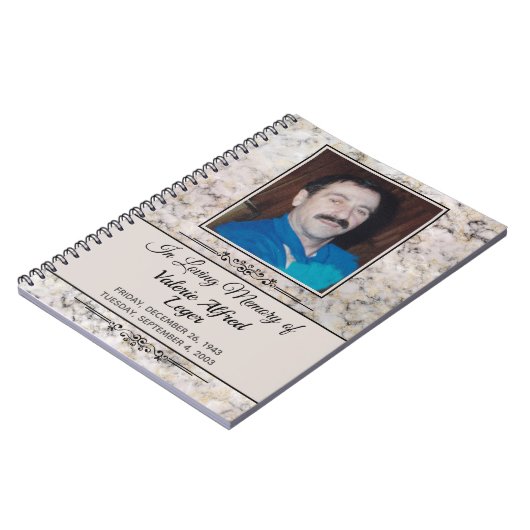 マーブルカスタムメモリアル記念キープサーク ノートブック (左側)