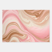 マーブルカラフル紙アートラッピング紙シート ラッピングペーパーシート (正面3)