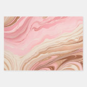 マーブルカラフル紙アートラッピング紙シート ラッピングペーパーシート (正面2)