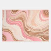 マーブルカラフル紙アートラッピング紙シート ラッピングペーパーシート (正面)