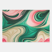 マーブルカラフル紙アートラッピング紙シート ラッピングペーパーシート (正面3)