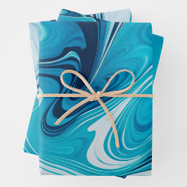 マーブルカラフル紙アートラッピング紙シート ラッピングペーパーシート