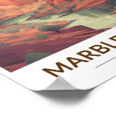 マーブルキャニオンアリゾナ旅行ヴィンテージ ポスター (角)