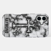 マーブルクロスカスタムiPhoneケース iPhoneケース (裏面横)