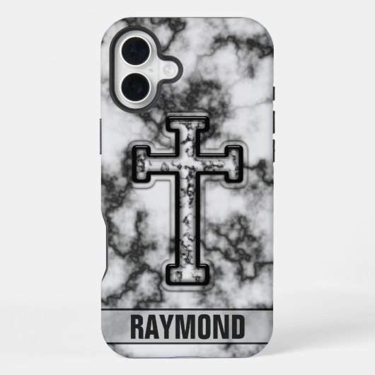 マーブルクロス カスタムiPhoneケース iPhoneケース (裏面)