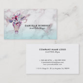 マーブルグラデーション&ボホスカル 名刺 (正面/裏面)