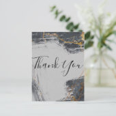 マーブルグリッター ジオメトリック ありがとう ポストカード (スタンド正面)