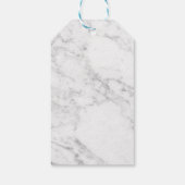 マーブルサンキューラベルフローラ結婚メッセージカード ギフトタグ (裏面)