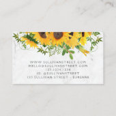 マーブルサンフラワージュエリーブティック 名刺 (裏面)