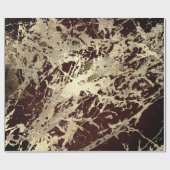 マーブルシャンパイニュ金ゴールドセピアブルゴーニーメタルストローク ラッピングペーパー (フラット)