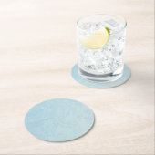 マーブルストーングリーン紙コースター ラウンドペーパーコースター (インサイチュ)