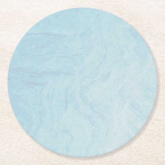 マーブルストーングリーン紙コースター ラウンドペーパーコースター (正面)