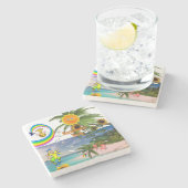 マーブルストーンコースターサマーおもしろい ストーンコースター (横)