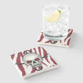 マーブルストーンコースタースカル ストーンコースター (横)