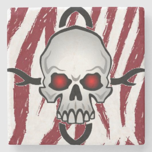 マーブルストーンコースタースカル ストーンコースター (正面)