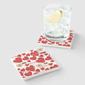 マーブルストーンコースターバレンタインズデイパリフランス ストーンコースター (横)