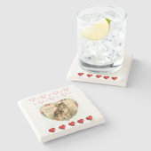 マーブルストーンコースターバレンタインデー ストーンコースター (横)