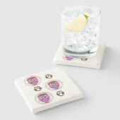 マーブルストーンコースターバレンタインデー ストーンコースター (横)