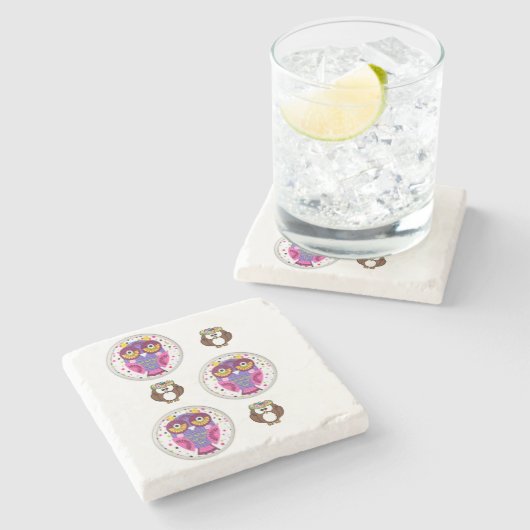 マーブルストーンコースターバレンタインデー ストーンコースター (横)