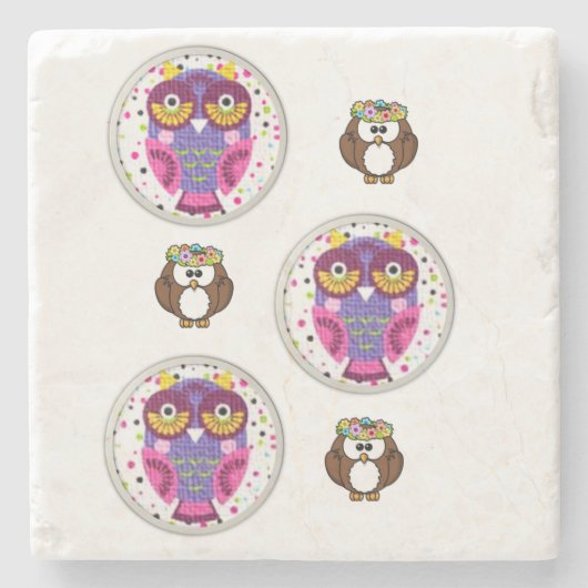 マーブルストーンコースターバレンタインデー ストーンコースター (正面)