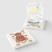 マーブルストーンコースターバレンタインデー ストーンコースター (横)