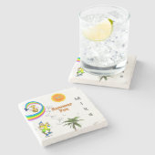 マーブルストーンコースタービーチおもしろい ストーンコースター (横)