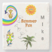 マーブルストーンコースタービーチおもしろい ストーンコースター (正面)