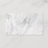 マーブルストーントレンディーミニマルプロフェッショナル 名刺 (裏面)