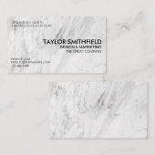 マーブルストーントレンディーミニマルプロフェッショナル 名刺 (正面/裏面)