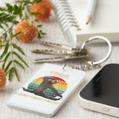 マーブルストーンプレミアムスクウェアのキーチェーン キーホルダー (正面右)